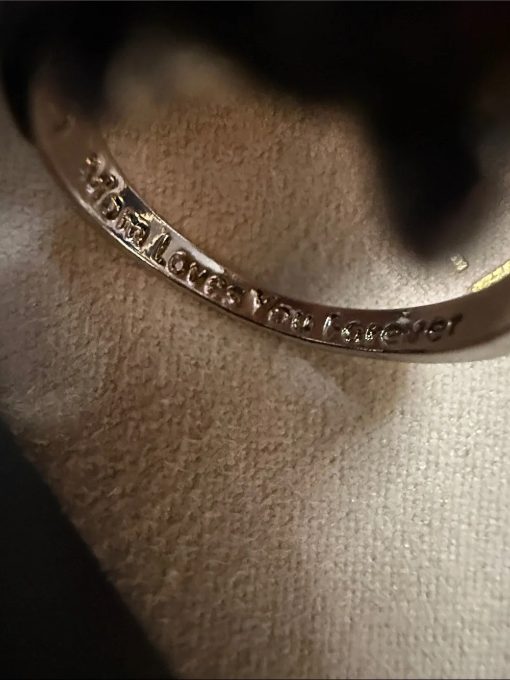 925‎ Mom loves you forever turtle ring